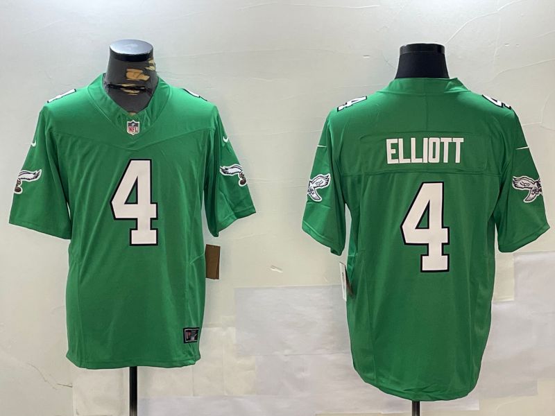 Men Philadelphia Eagles #4 Elliott Green Throwback 2024 Nike Vapor Limited NFL Jersey style 1->philadelphia eagles->NFL Jersey